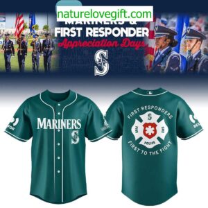 Seattle Mariners First Responders Jersey Baseball Shirt