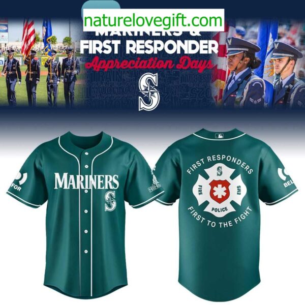 Seattle Mariners First Responders Jersey Baseball Shirt