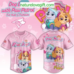 Toronto Blue Jays 2025 Paw Patrol Kids Jersey for Dog Day