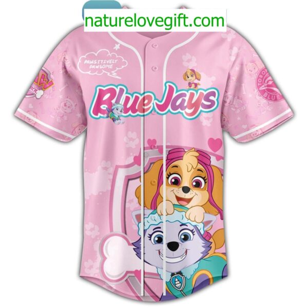 Toronto Blue Jays 2025 Paw Patrol Kids Jersey for Dog Day