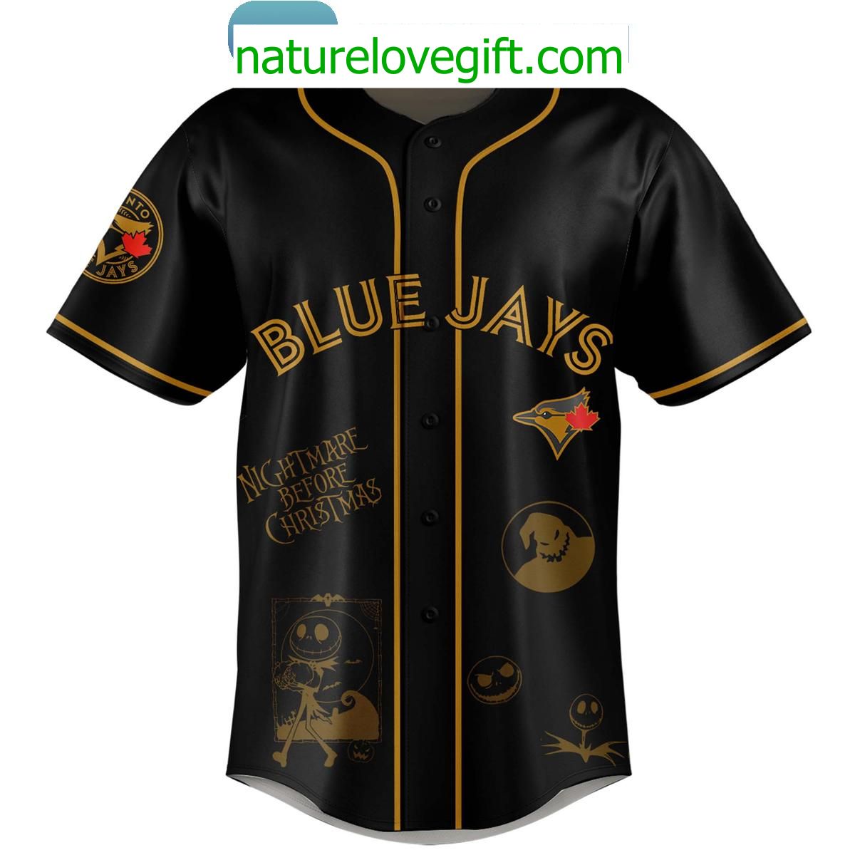 Toronto Blue Jays Jack Skellington Halloween Jersey Nightmare Before Christmas Toronto Blue Jays Jack Skellington Halloween Jersey Nightmare Before Christmas