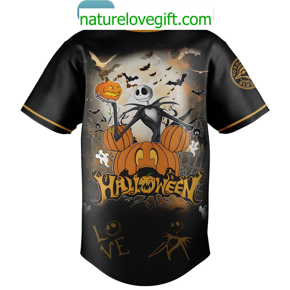 Toronto Blue Jays Jack Skellington Halloween Jersey Nightmare Before Christmas Toronto Blue Jays Jack Skellington Halloween Jersey Nightmare Before Christmas