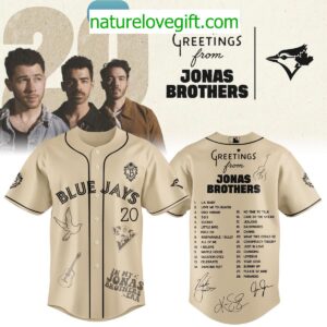 Toronto Blue Jays Jonas Brothers Jersey Greetings From
