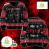 Alice Cooper Ugly Christmas Sweater Metal Xmas Wool Pullover