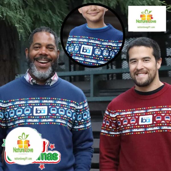 BART Ugly Christmas Sweater 2025 Color Changing Holiday Jumper