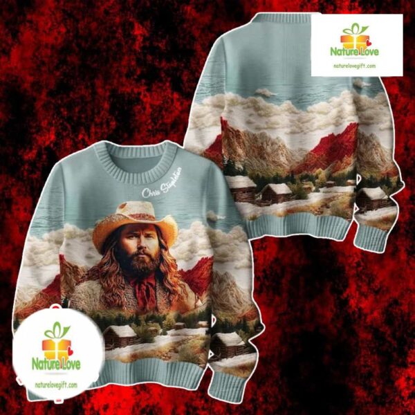 Chris Stapleton Ugly Christmas Sweater Country Music Fan Gift