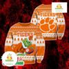 Clemson Tigers Grinch Ugly Christmas Sweater Orange Holiday Pullover