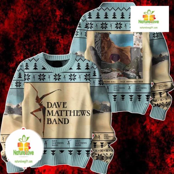Dave Matthews Band Ugly Sweater Walk Around The Moon Vintage Pullover