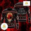 Five Finger Death Punch Ugly Christmas Sweater Skull Red Metal Fan Gift