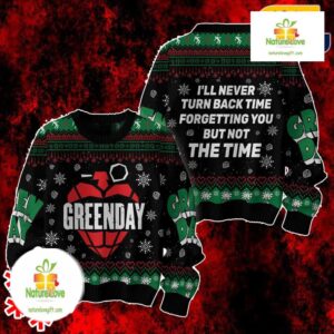 Green Day Ugly Christmas Sweater Whatsername Lyrics Gift for Fans