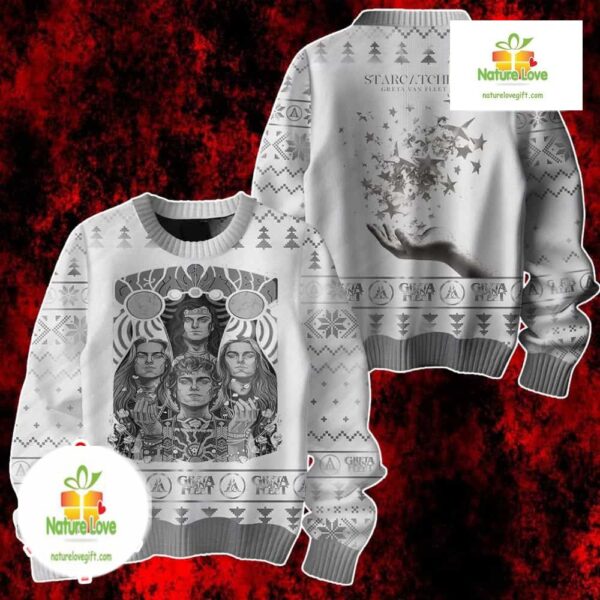 Greta Van Fleet Ugly Christmas Sweater Starcatcher Album Holiday Knit