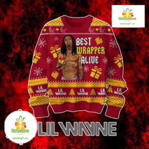 Lil Wayne Ugly Christmas Sweater Best Wrapper Alive Holiday Gift