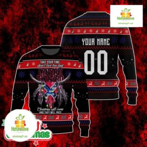 Lynyrd Skynyrd Ugly Christmas Sweater Custom Holiday Gift Jumper