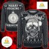 Motorhead Ugly Christmas Sweater War Pig Santa Hat Rock Metal Fan