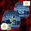 NCAA Tar Heels Grinch Ugly Christmas Sweater Light Blue Navy Pullover