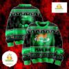 Pearl Jam Ugly Christmas Sweater Green Skull Salamander Reptile Design