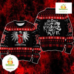 Shinedown Ugly Christmas Sweater Rock Band Holiday Gift for Fans