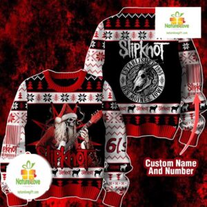 Slipknot Ugly Christmas Sweater Limited Edition 1995 Rock Band