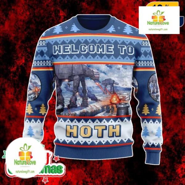 Star Wars Hoth Ugly Christmas Sweater Holiday Jumper For Men Women