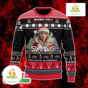 Taylor Swift Ugly Christmas Sweater Holiday Swiftmas Edition