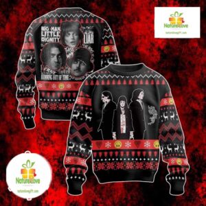 Ugly Christmas Sweater Paramore Big Man Little Dignity Snowflake