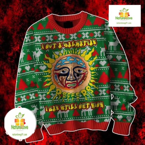 Ugly Christmas Sweater Sublime What I Got Festive Green Knit