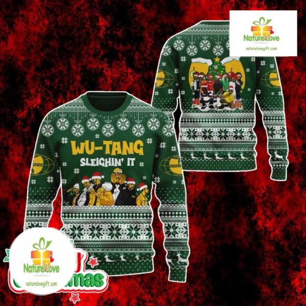 Wu Tang Clan Ugly Christmas Sweater Holiday Party Jumper