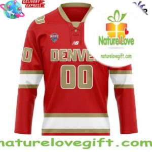 Denver Pioneers Frozen Four 2025 Hockey Jersey InspirDG 3