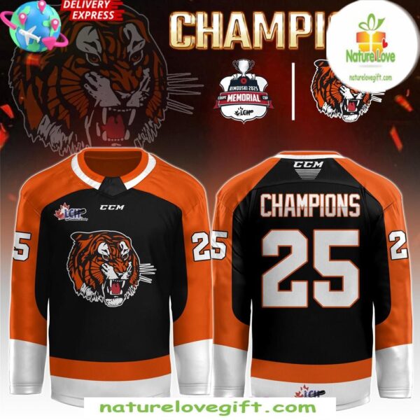 2025 Medicine Hat Tigers Memorial Cup Hockey Jersey Special Edition