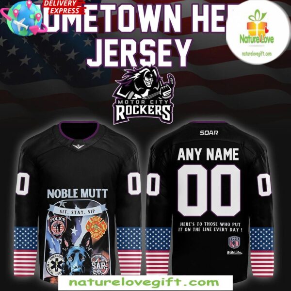 2025 Motor City Rockers Hockey Jersey Hometown Hero