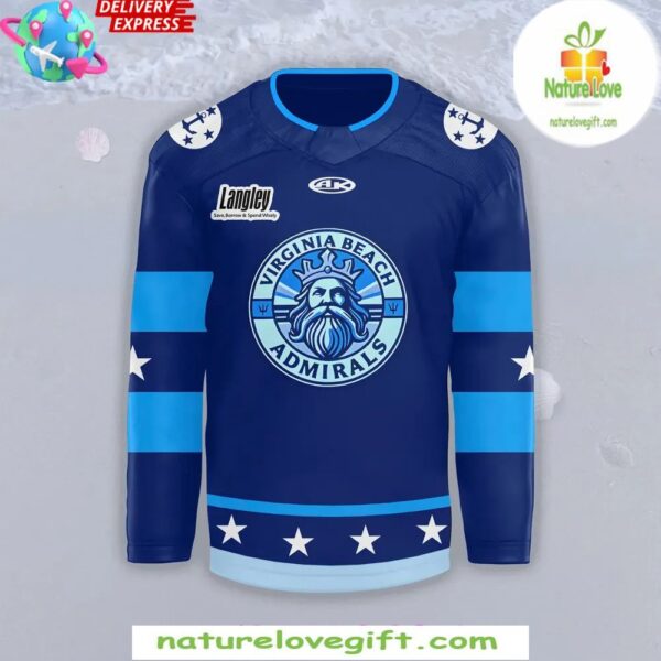 2025 Norfolk Admirals Hockey Jersey Virginia Beach