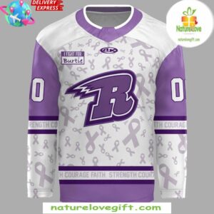 Rapid City Rush Fights Cancer 2025 Hockey Jersey
