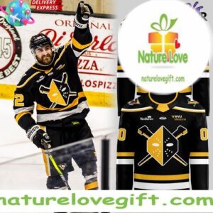2025 Wheeling Nailers Black Hockey Jersey New Uniforms