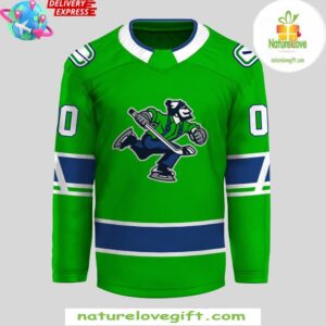 Abbotsford Canucks AHL CCM Edition Green Hockey Jersey InspirDG 2
