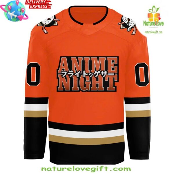 Anaheim Ducks 2025 Anime Night Hockey Jersey