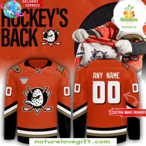 Anaheim Ducks 2025 Orange Breakaway Hockey Jersey Home