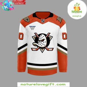 Anaheim Ducks Home Breakaway 2024 White Hockey Jersey