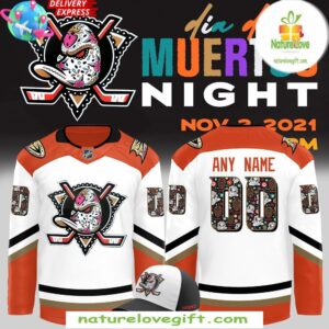Anaheim Ducks Dia De Los Muertos 2025 Jersey Hockey Fan Apparel
