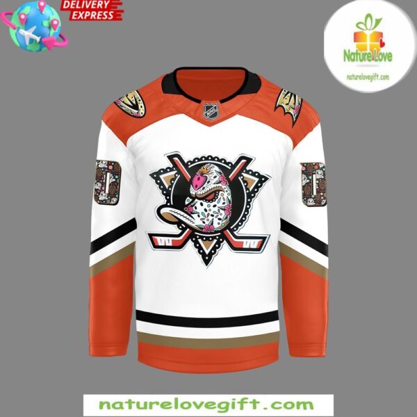 Anaheim Ducks Dia De Los Muertos 2025 Jersey Hockey Fan Apparel