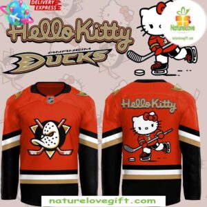 Anaheim Ducks Hello Kitty Hockey Jersey Limited Edition