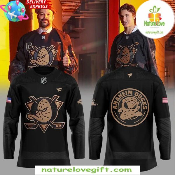 Anaheim Ducks Military Appreciation Black Hockey Jersey