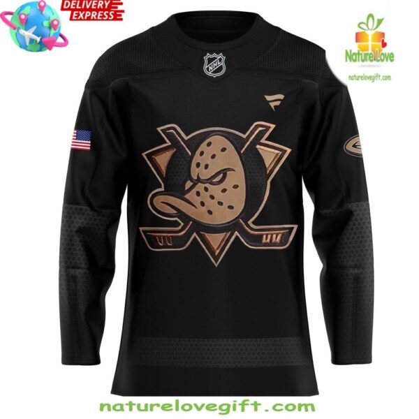 Anaheim Ducks Military Appreciation Black Hockey Jersey