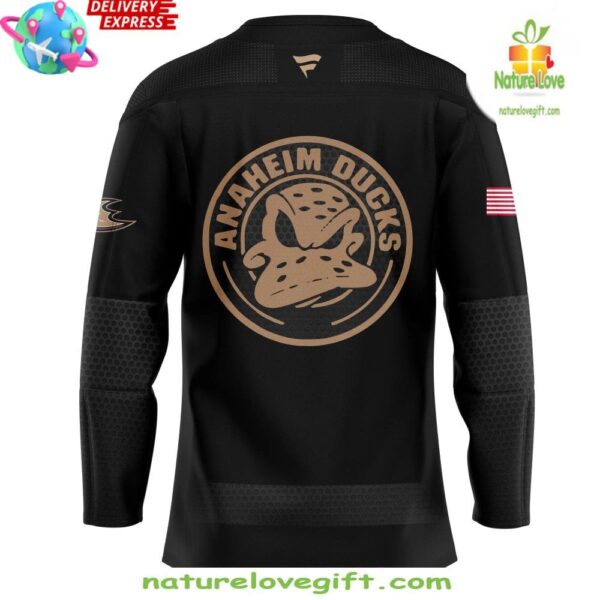 Anaheim Ducks Military Appreciation Black Hockey Jersey