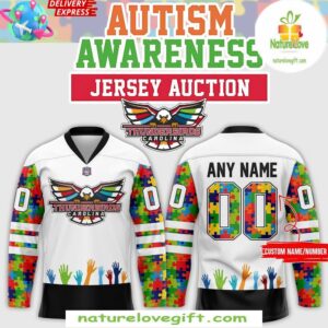 Autism Awareness Hockey Jersey Carolina Thunderbirds 2025