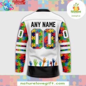Autism Awareness Hockey Jersey Carolina Thunderbirds 2025 2 Carolina Thunderbirds Austism Awareness 2025 Hockey Jersey