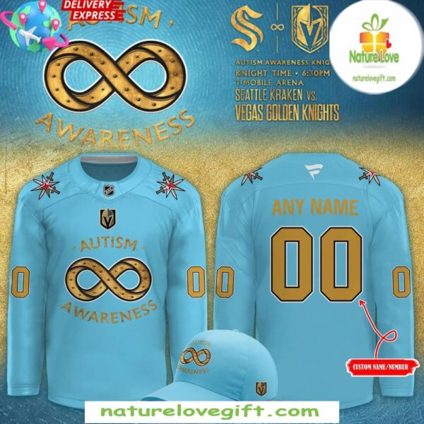 Autism Awareness Vegas Golden Knights 2025 Hockey Jersey
