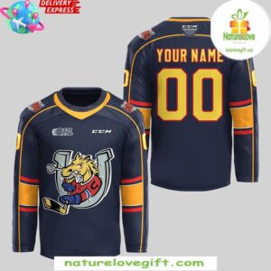 Barrie Colts New Uniform 202425 Black Hockey Jersey