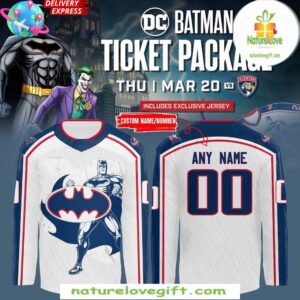 Batman 2025 Columbus Blue Jackets Hockey Jersey