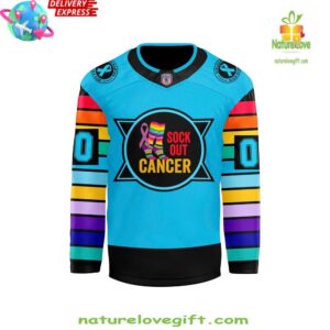 Binghamton Black Bears Sock Out Cancer Special Hockey Jersey