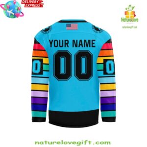 Binghamton Black Bears Sock Out Cancer Special Hockey Jersey